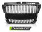 Preview: Upgrade Sportgrill / Kühlergrill für Audi A3 8P Facelift 08-12 matt schwarz in Wabendesign